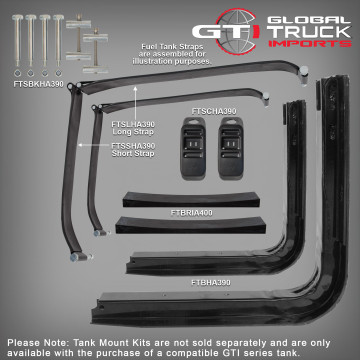 Truck Fuel Tank Mount Kit - Hino 500 Series