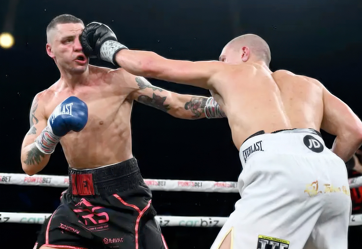 Nikita Tszyu crowd celebration